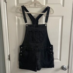 No Boundaries Black Denim Overalls